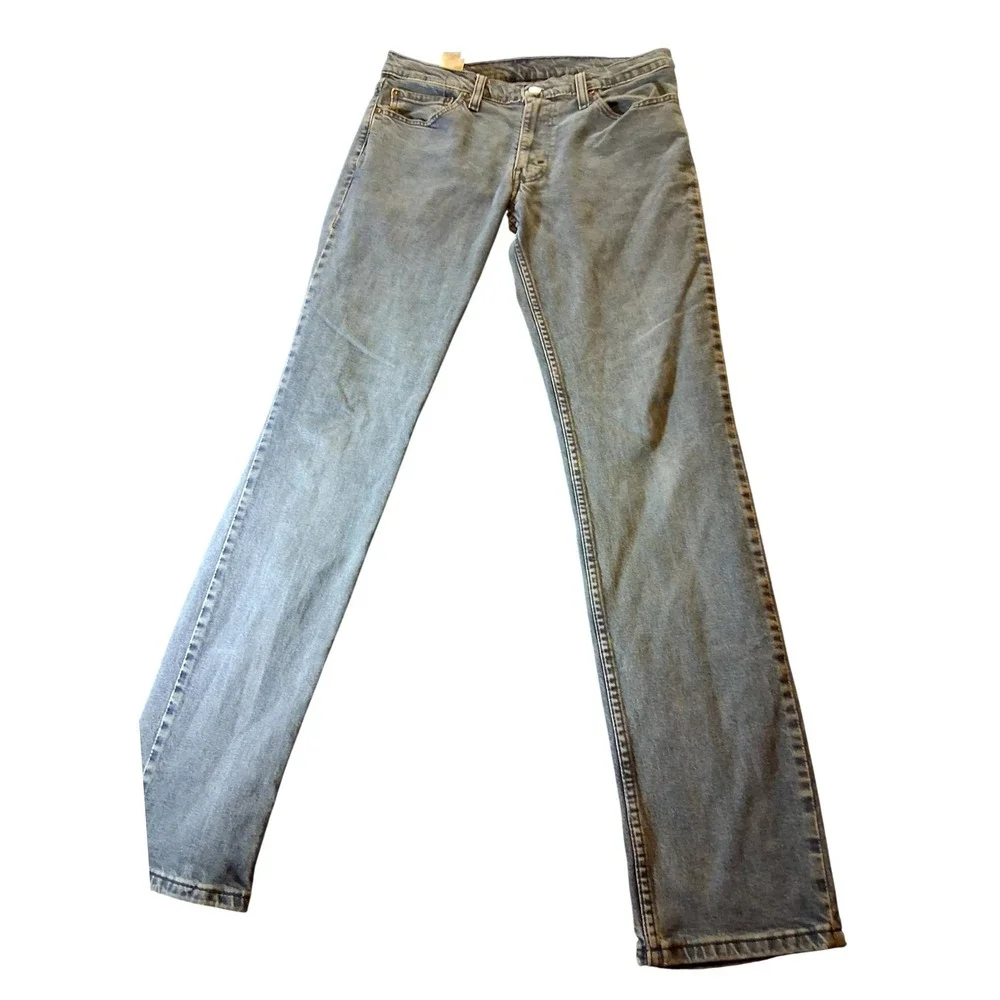 Levis 511 Slim Fit Jeans Mens 32x34 Blue Medium Wash Denim Pants 5795
